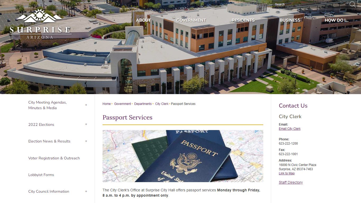 Passport Services | Surprise, AZ - Official Website